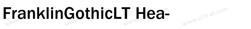 FranklinGothicLT Hea字体转换